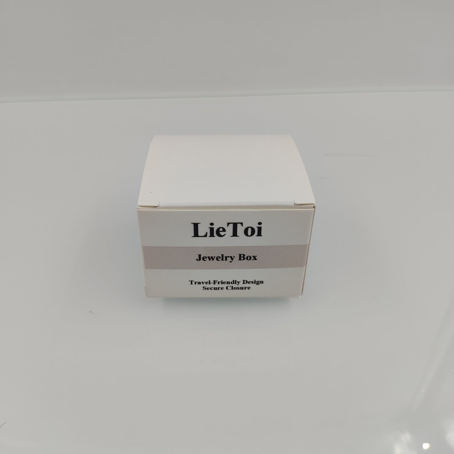 LieToi Grey Jewelry Box Simple Travel-Friendly Design for Women Girls Christmas Gift