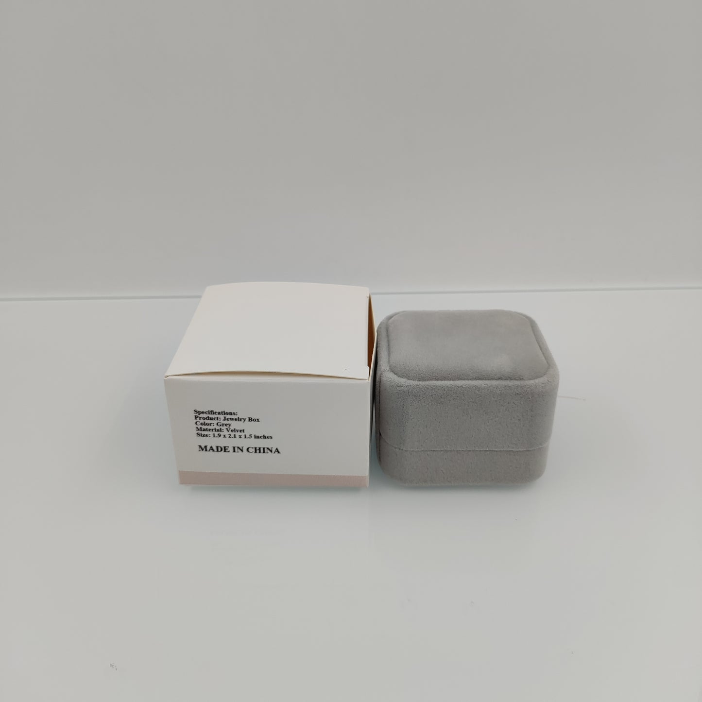 LieToi Grey Jewelry Box Simple Travel-Friendly Design for Women Girls Christmas Gift