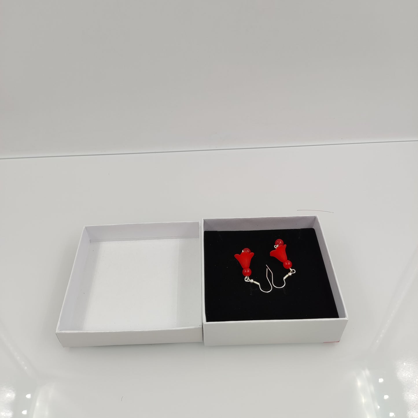 LieToi Red Earrings Flower Hypoallergenic Stylish Design for Women Girls Christmas Gift