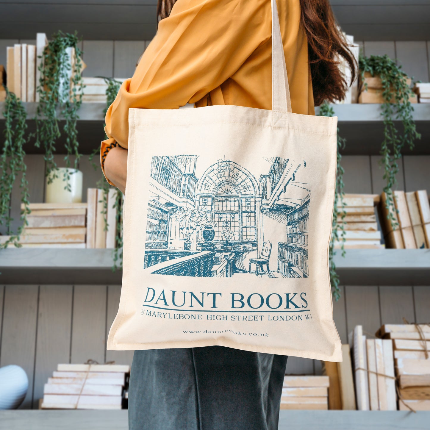 LieToi Bookstore Themed Canvas Tote Bag Stylish Library Shoulder Hand Bag Reusable High Capacity Shopping Grocery Bag Travel Casual Bag with Zipper Inner Pocket Daily Essentials for Women Girls Gift